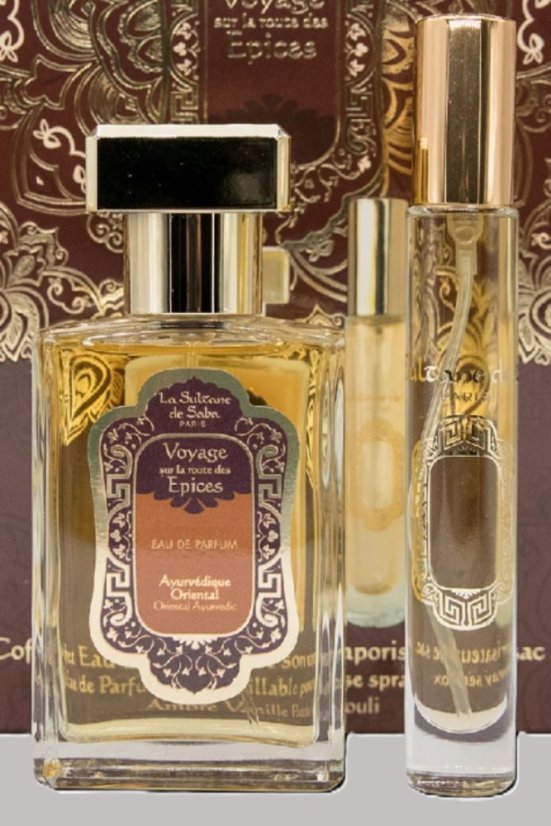 Dárkový set Voyage Epices - Ayurvedique, La Sultane de Saba, Paris, parfumová voda 50ml a 10ml sprej do kabelky