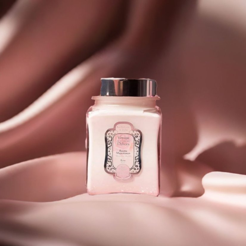 Voyage Delices Rose, jedinečný BIO balzam s nežnou vôňou ruže, La Sultane de Saba, Paris, 300ml